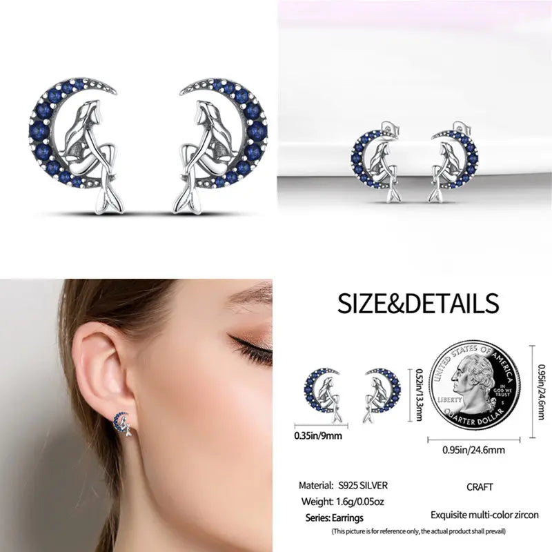 2024 Hotsale Ohrringe aus 925er-Sterlingsilber, Creolen mit Pavé-CZ-U-Form, Zirkon für Frauen, funkelnd, mit Größe, Modellanzeige