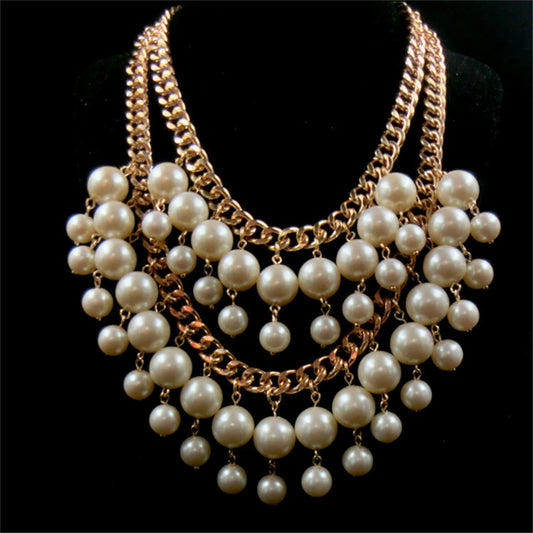 ZRM Schmuck 2 Brach Mädchen Caroline Perle Perlen Goldene Halskette Anhänger Cosplay