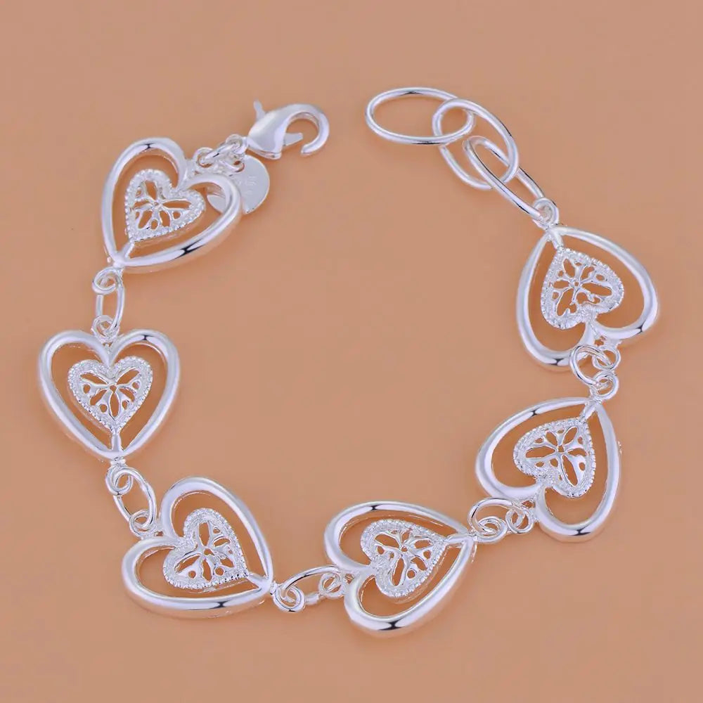 Neues Armband aus 925er-Sterlingsilber, hochwertige romantische Kette für Damen, modisch, Verlobungsfeier, Hochzeit, Schmuck, Geschenk