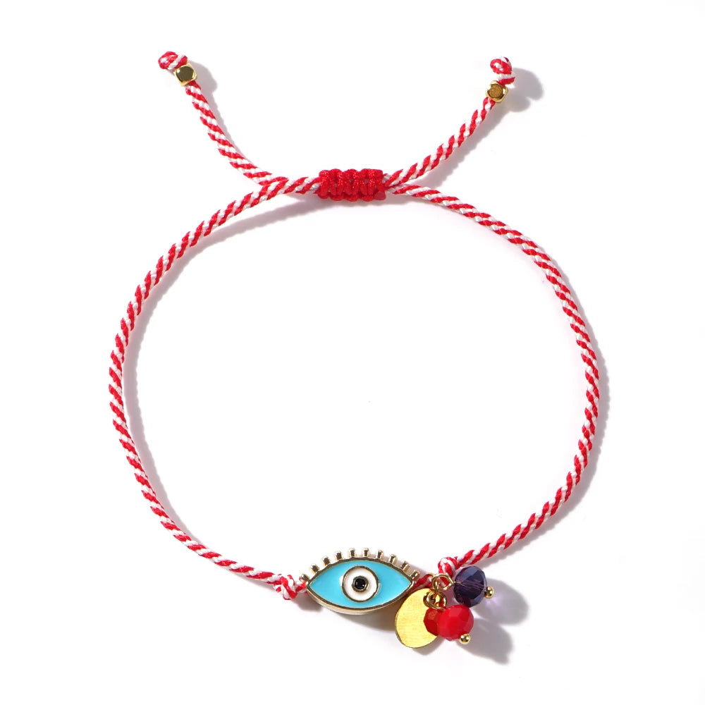 Go2boho 2024 Martis Schmuck Legierung Böse Augen Kristall Perlen Kette Griechischen März Armband Für Frauen Zarte Neujahrsgeschenke