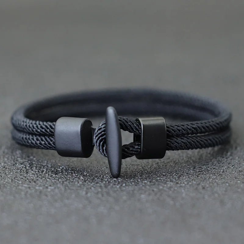 Neue Seil Armband Homme Hiphop Outdoor Camping Abenteuer Armband Pulsera Roja Tela Hand Zubehör Viking Schmuck Punk Joias