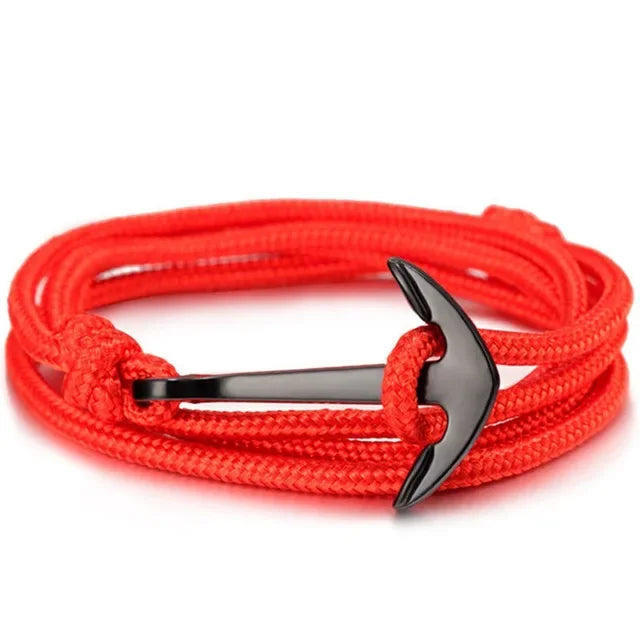 Großhandel Sommer-Stil, Nylon-Seil-Kette und Gliederarmbänder, beliebter Schmuck, Anker-Armbänder für Damen und Herren, 2024, heißer Verkauf