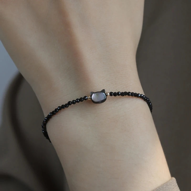 Panjbj sterling silber linie extrem feines armband für frauen lieben haert perle koreanisch ins süßes schmuck geschenk drops hipping