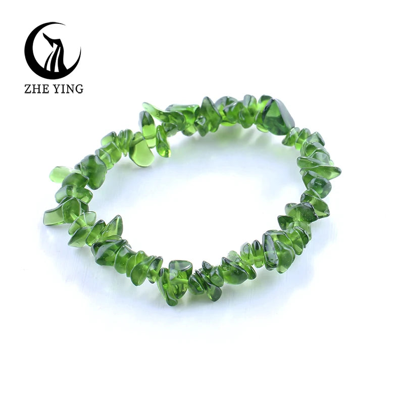 Zhe Ying Malachit-Stein-Perlen-Armband, 5–8 mm, kleiner natürlicher Edelstein, Stretch-Armband für Damen, modisch, günstiger Schmuck, Geschenk