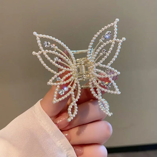 Mode Metall Durchbrochene Haar Klaue Schmetterling Haar Clips für Frauen Mädchen Elegante Pferdeschwanz Klaue Clip Vintage Haarnadel Haar Zubehör
