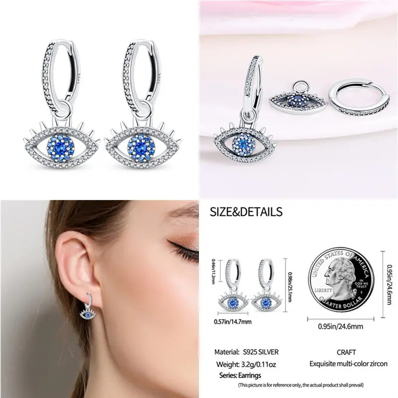 2024 Hotsale Ohrringe aus 925er-Sterlingsilber, Creolen mit Pavé-CZ-U-Form, Zirkon für Frauen, funkelnd, mit Größe, Modellanzeige
