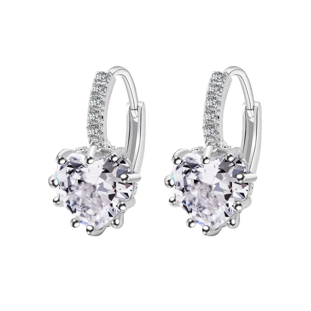 Stern-Ohrstecker aus 925er-Sterlingsilber, AAA-Zirkon, hohe Qualität für Damen, Ohrring, Hochzeit, Modeschmuck, Accessoires, Party-Geschenk