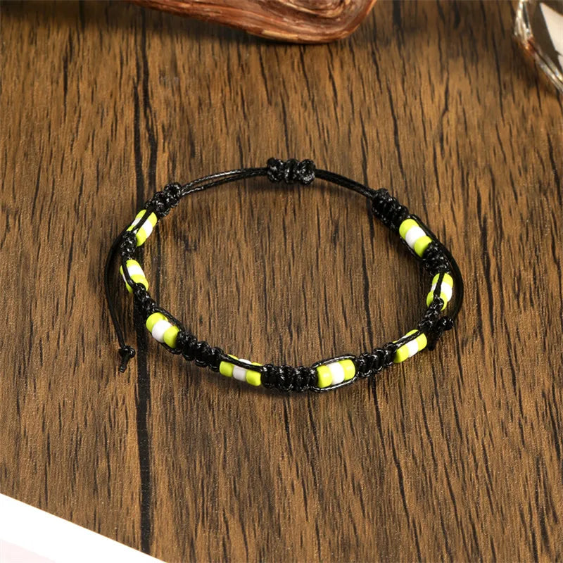 Böhmische farbige Perlen, verteiliges handgewebtes Armband für Männer/Frauen, lässig, täglich, trendig, einfache Accessoires, Freundschaftsgeschenke für Männer
