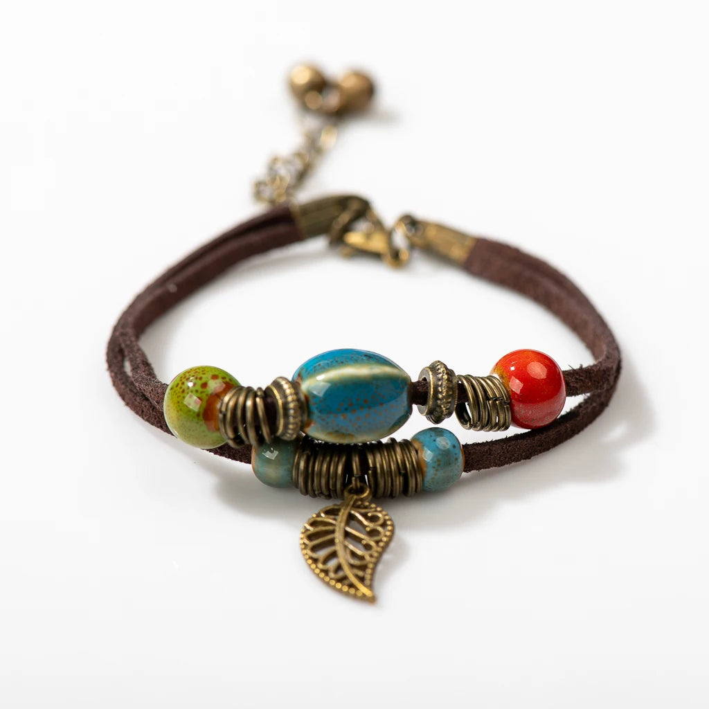 National Wind Restoring Ancient Ways Is The High Temperature Glaze Keramik handgefertigte Schmuckstücke Damenmode-Armbänder # 1077