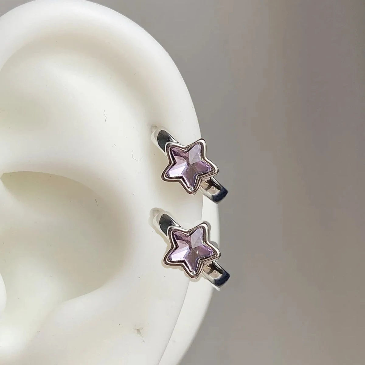 Mode Bunte Zirkon Stern Halskette Ohrringe für Frauen Süße Kühle Pentagramm Colliers Schlüsselbein Kette Ohrringe Y2K Schmuck Sets