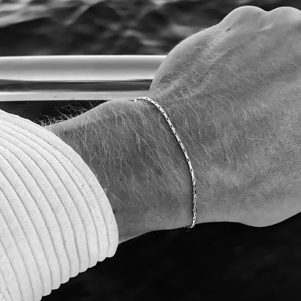 ELANDIS Edelstahl vergoldetes Armband Verstellbare Herrenarmbänder Einfacher Schmuck Weihnachtsgeschenk
