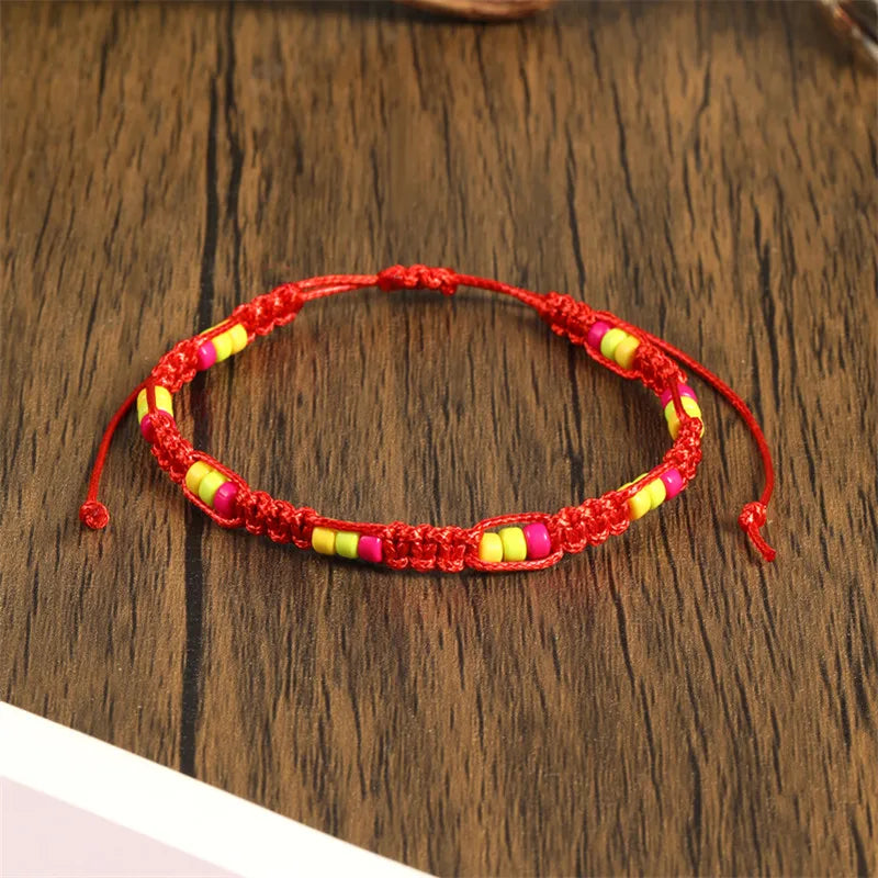 Böhmische farbige Perlen, verteiliges handgewebtes Armband für Männer/Frauen, lässig, täglich, trendig, einfache Accessoires, Freundschaftsgeschenke für Männer