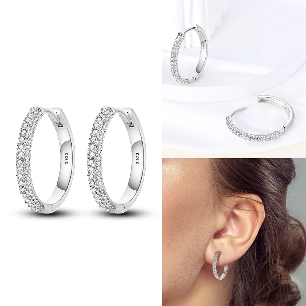 Schmetterlings-Ohrringe, Original 925er Silber, rosa Schleife, Herz, Zirkon, Stern, Blume, Ohrstecker, Damen, Schmuck, Geschenk, Liebe, Valentinstag-Set