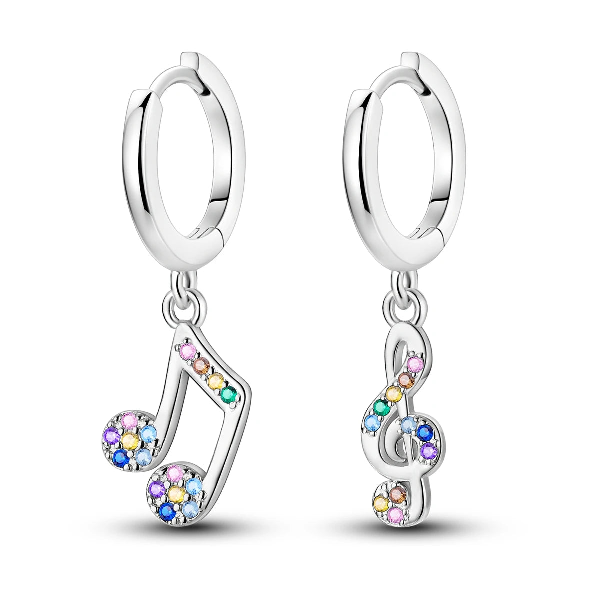 Creolen aus 925er Silber für Damen, Pendientes, Mond, Sonne, Original-Ohrringe, Modeschmuck