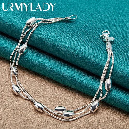 Armband aus 925er-Sterlingsilber, modisches Designprodukt, wunderschöner Schmuck, hochwertige Armbandperle für Damen, Damen, Hochzeit