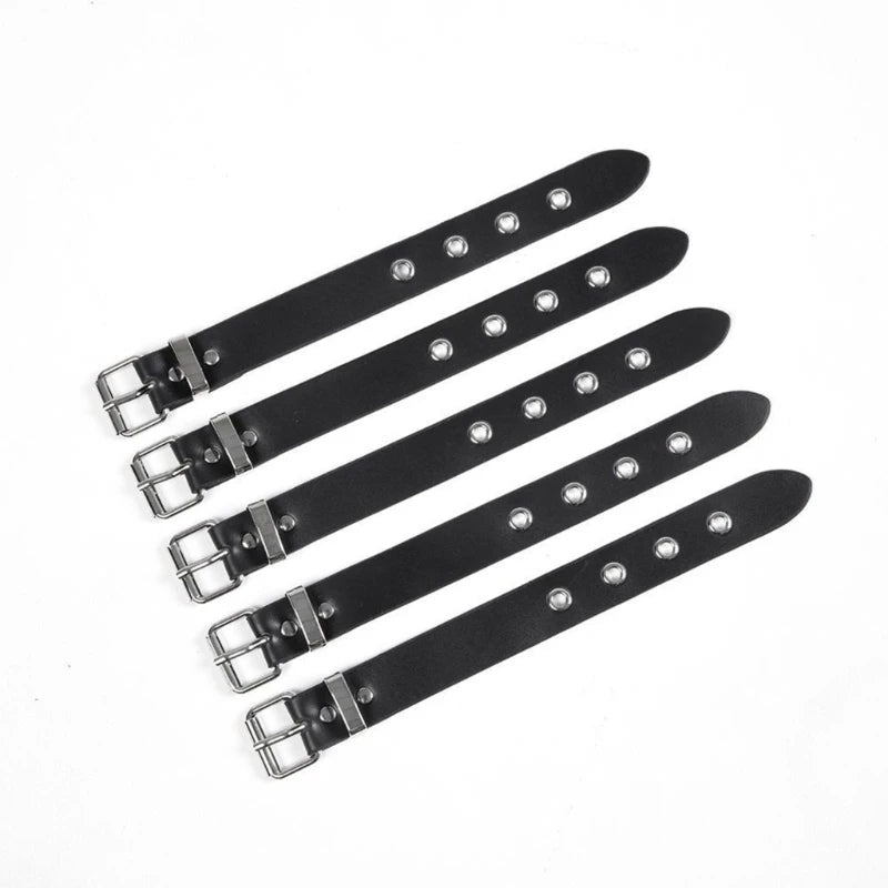 Coole Punk-Armbänder für Männer und Frauen, Retro-Armband, verstellbare Handgelenk-Gürtelschnalle, Manschettenarmband für Party,
