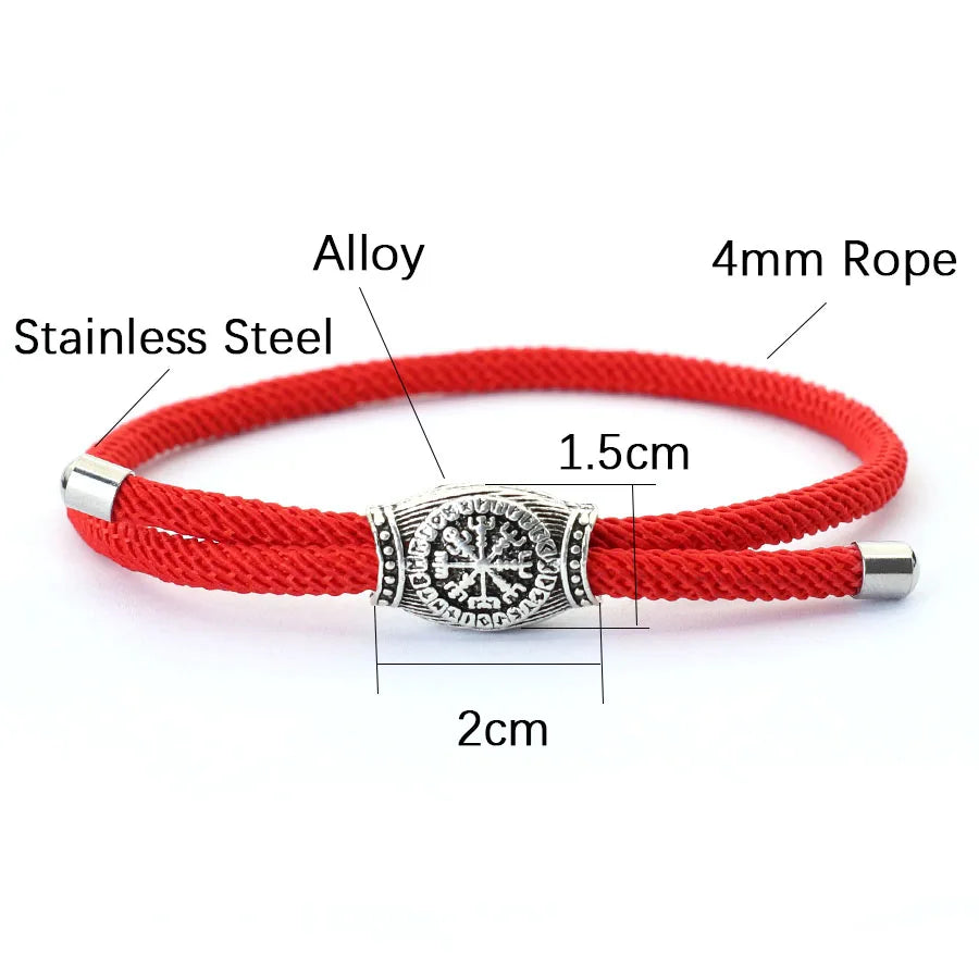 Retro Herren Wikinger Armband handgemachte verstellbare Seil Armband Casual Accessoires Geschenk für Ihn Pulseras Para Hombre Stoff Armband