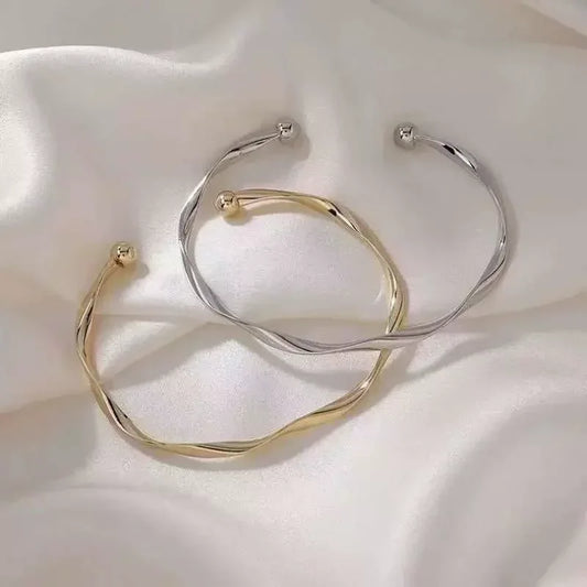 Neue Mode-Trend Einzigartiges Design Elegante Exquisite Twist Einfache Armband Frauen Schmuck Hochzeit Party Premium Geschenk Großhandel