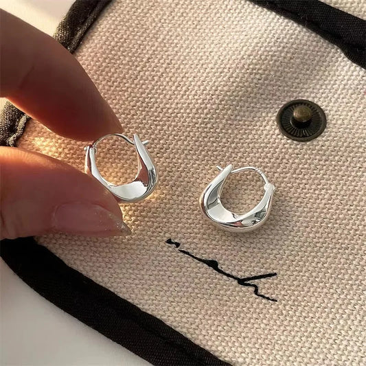 Ohrringe aus 925er-Sterlingsilber für Damen, Ohrreifen, vielseitig, süßes Mädchen, Modeschmuck, Neujahrsgeschenke, Accessoires