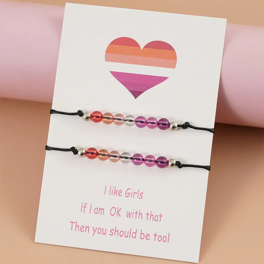 2 teile/los Handgemachte Regenbogen LGBT Seil Armband Für Stolz Homosexuell Frauen Männer Geflochtene Charme Paar Armbänder Liebhaber Freunde Schmuck Geschenke