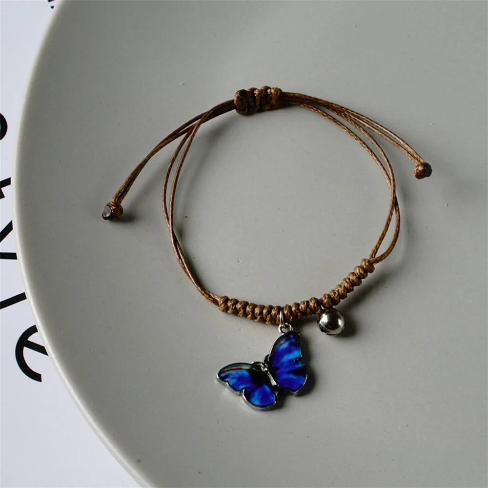 Süße Erdbeere Kirsche geflochtene Handschnur DIY verstellbare rote Seil Armbänder für Mädchen Mode Accessoires Geschenke Schmuck