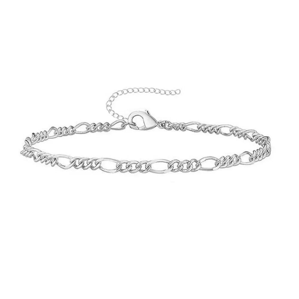 MEDFOLY Goldarmbänder für Frauen, zierlich, 14 Karat vergoldet, wasserdicht, verstellbares Glied, Figaro, kubanisches Büroklammer-Kettenarmband, Geschenke