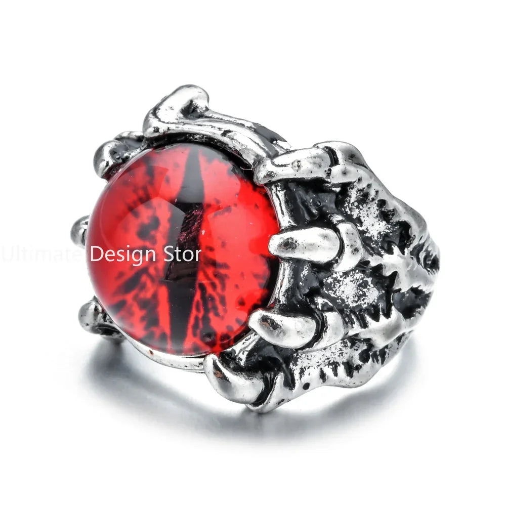 Glück Türkische Blaue Bösen blick Ringe Für Frauen Männer Mode Punk Teufel Auge Einstellbare Offenen Ring Trend Party Schmuck Zubehör