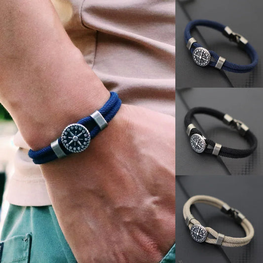 Neues Wikinger-Armband für Männer, Klasse A, 4 mm, Seilwickelarmband, Armreif, Cordon Homme, perfektes Geschenk für Ihn, Lokomotive, Handzubehör