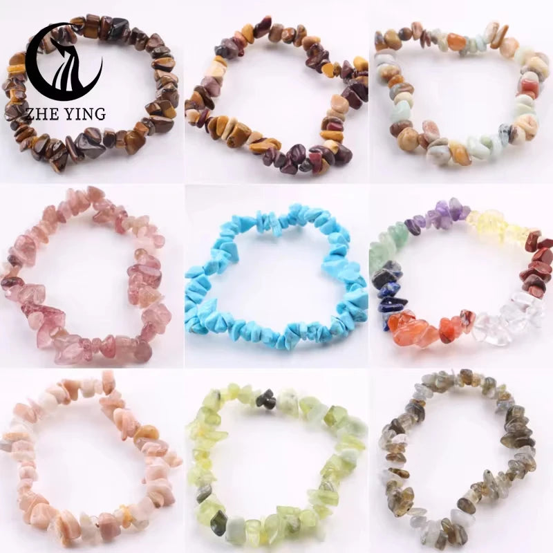 Zhe Ying Malachit-Stein-Perlen-Armband, 5–8 mm, kleiner natürlicher Edelstein, Stretch-Armband für Damen, modisch, günstiger Schmuck, Geschenk