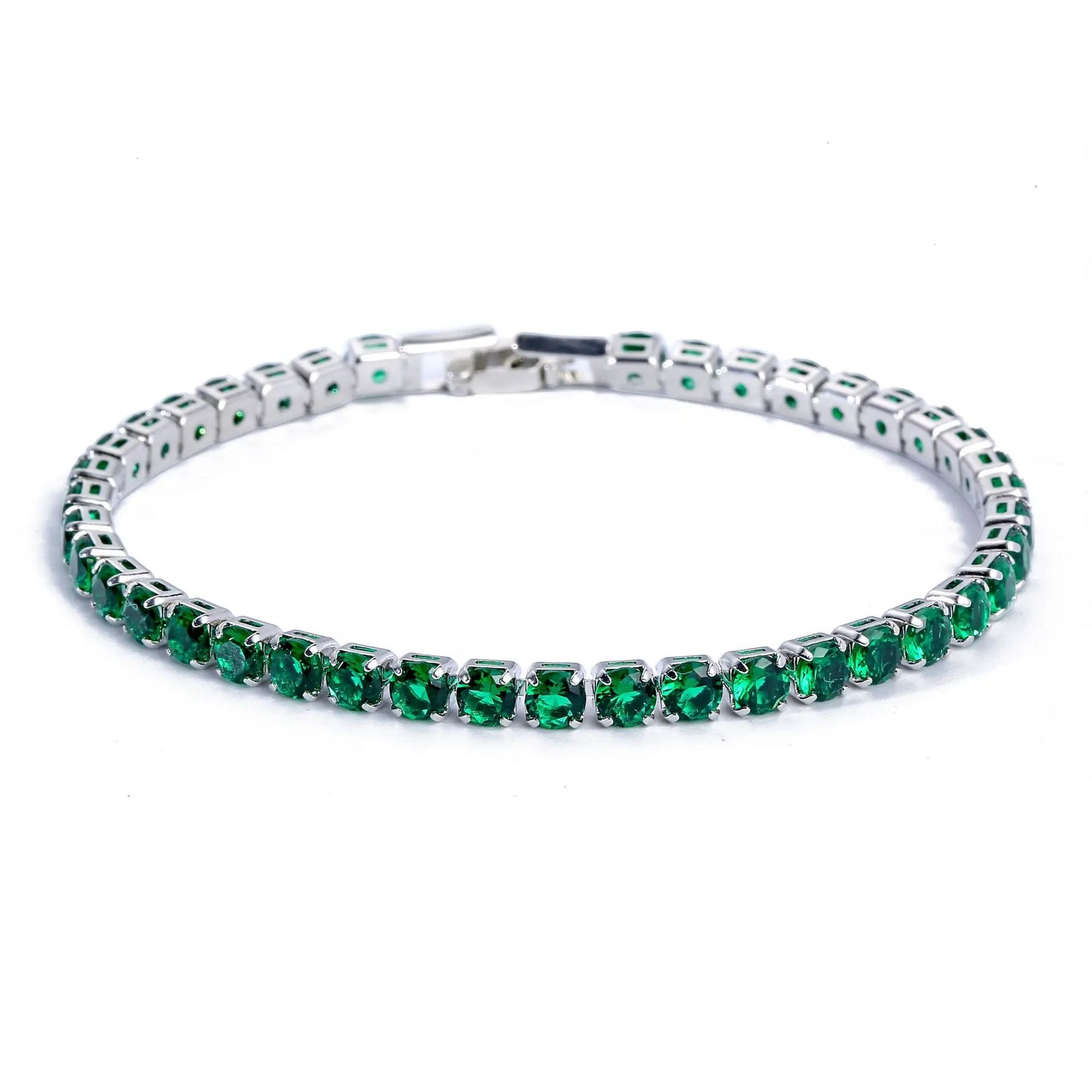Luxus Hiphop Iced Out 4mm Zirkonia Kristall Tennis Armbänder Für Frauen Männer Gold Farbe Silber Farbe Armband Kette schmuck