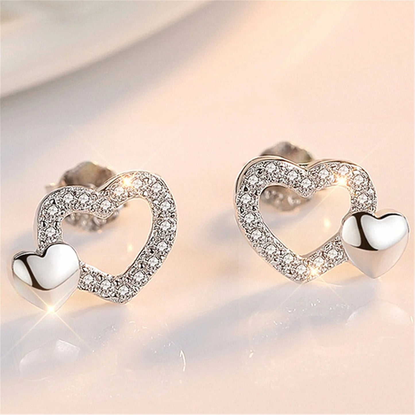 Stern-Ohrstecker aus 925er-Sterlingsilber, AAA-Zirkon, hohe Qualität für Damen, Ohrring, Hochzeit, Modeschmuck, Accessoires, Party-Geschenk