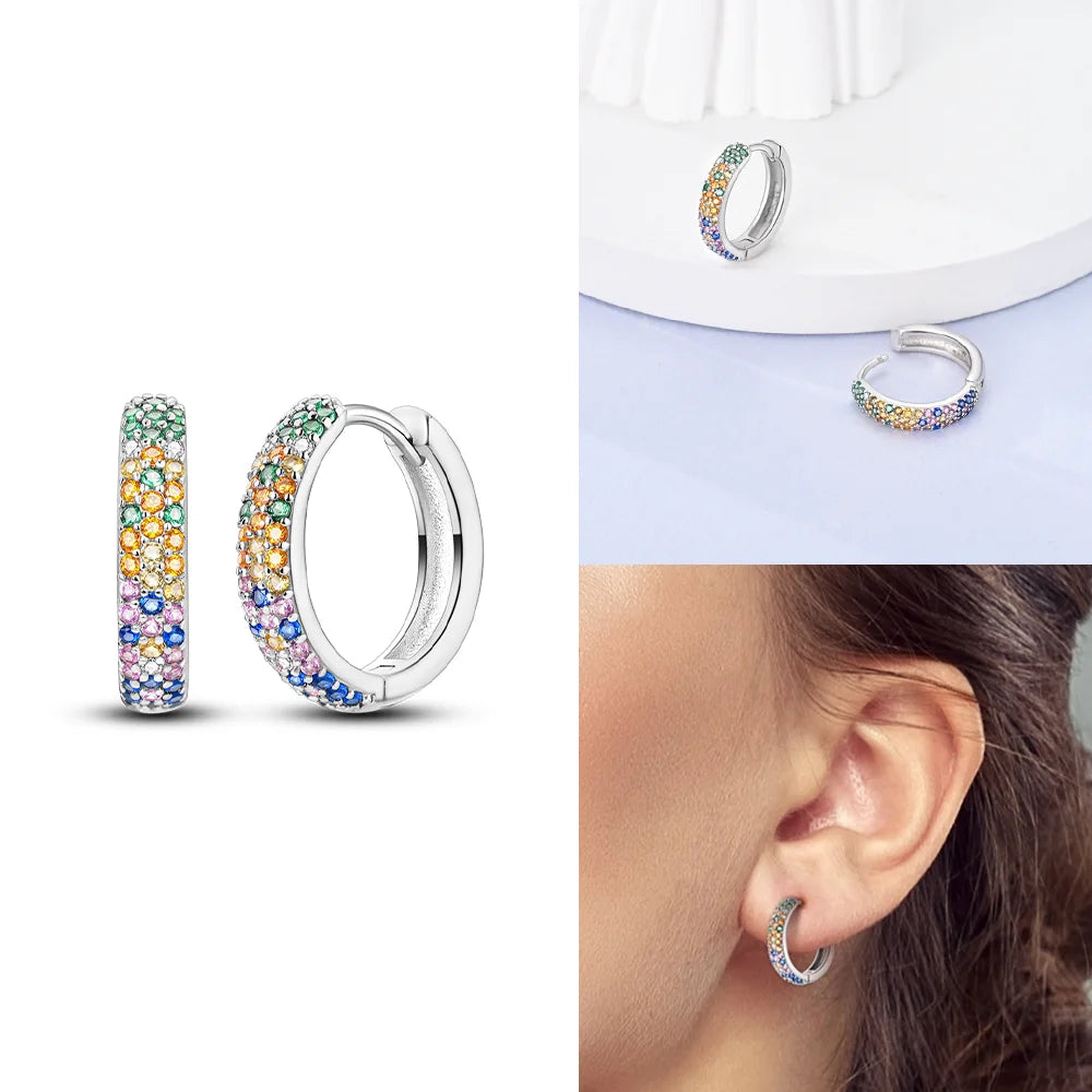 Schmetterlings-Ohrringe, Original 925er Silber, rosa Schleife, Herz, Zirkon, Stern, Blume, Ohrstecker, Damen, Schmuck, Geschenk, Liebe, Valentinstag-Set