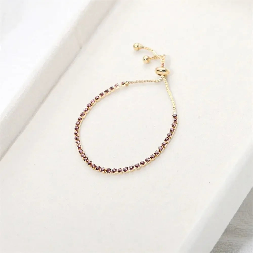 Olenт Luxus Voller Strass Armband Neue Trendy Einstellbare Geometrische Zirkon Armband Für Frauen Schmuck Zubehör Stolz