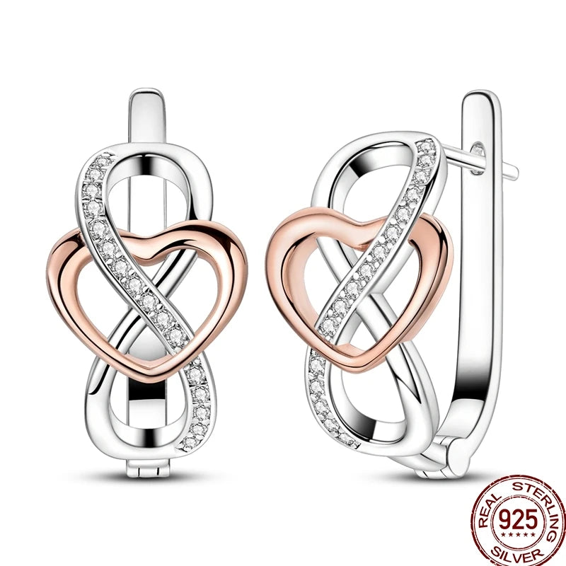 Ohrnadel aus 925er-Sterlingsilber, minimalistisch, gedreht, rund, Gold, Creolen, modisch, Zirkon, Ohrschnalle, Hochzeit, Damenschmuck, Geschenk
