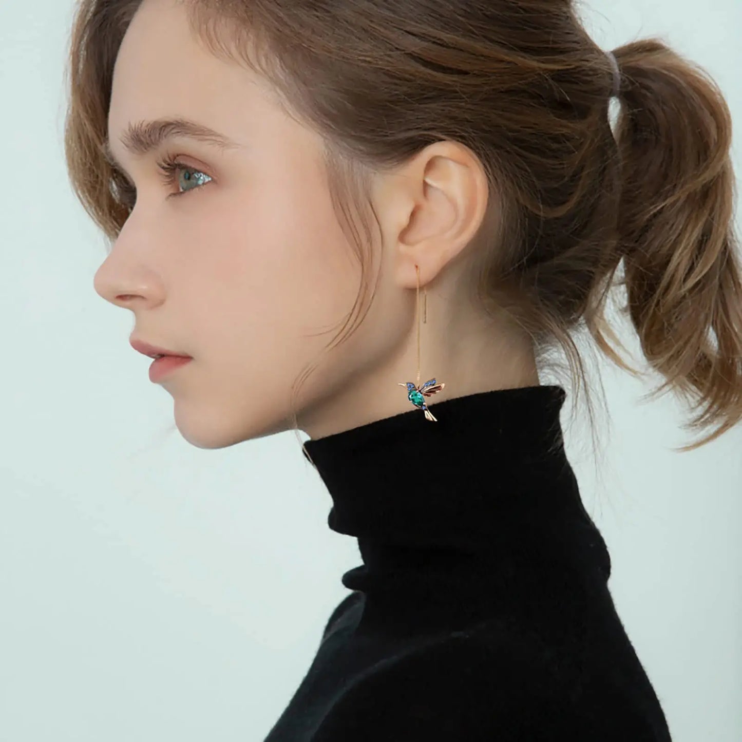 Kolibri Ohrringe für Frauen Mädchen elegante Quaste Charme baumeln Ohrring Modeschmuck Valentinstag Geburtstags geschenke