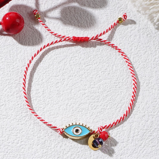 Go2boho 2024 Martis Schmuck Legierung Böse Augen Kristall Perlen Kette Griechischen März Armband Für Frauen Zarte Neujahrsgeschenke