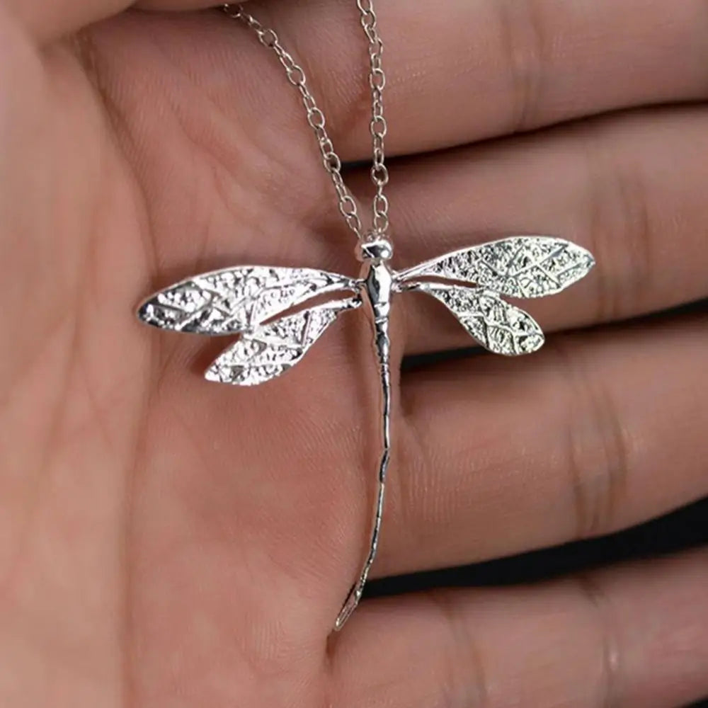 Modische Damen-Halskette, Libellen-Anhänger, Schlüsselbeinkette, Halskette, verstellbarer Schmuck, Geschenk, Govп, Ø наю Daugnaden Antara