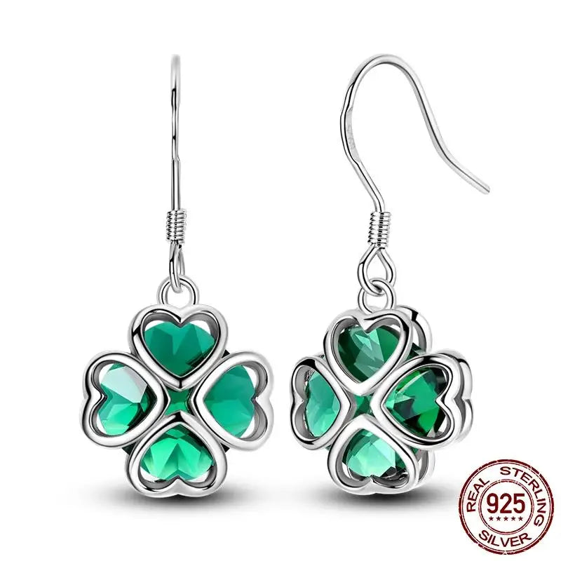 Leuchtende Muschel-Ohrringe für Damen, Original-Ohrringe aus 925er-Sterlingsilber, Pavé-CZ-Stern, Mond, Creolen, Verlobung, Hochzeit, Schmuck