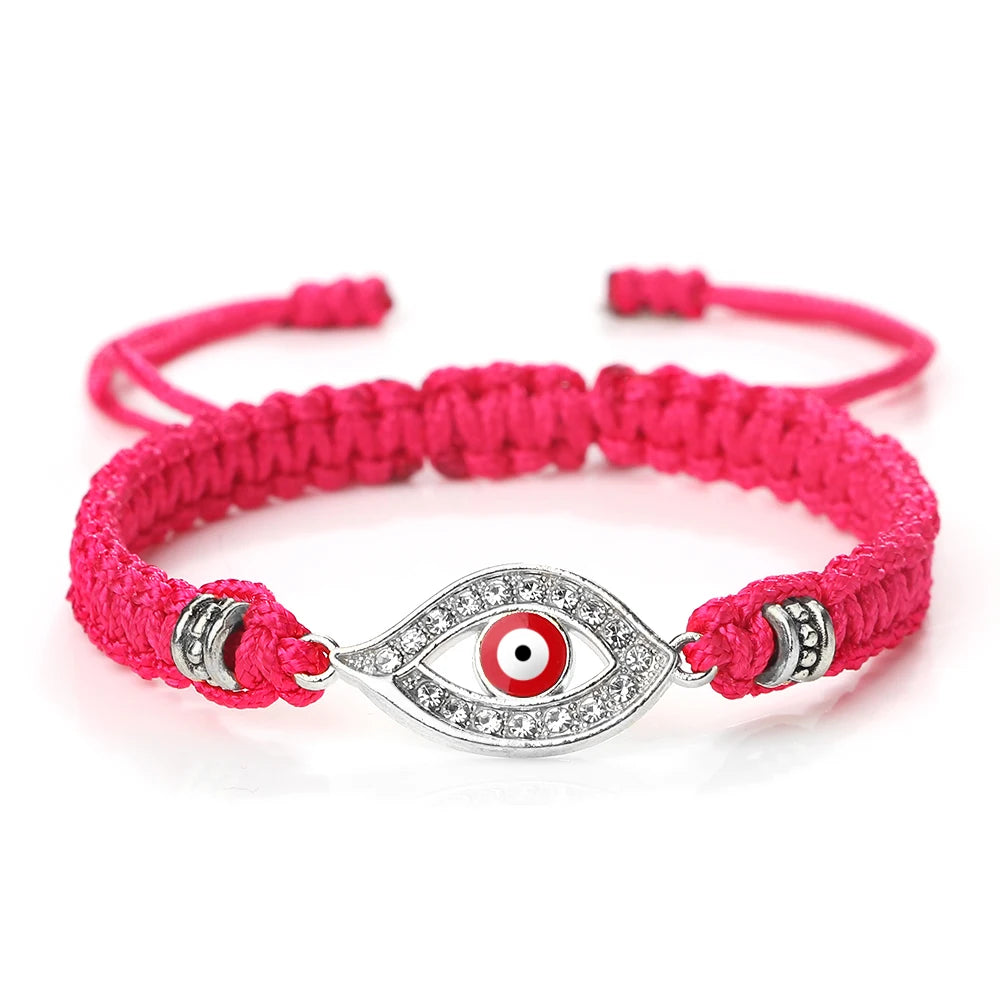 Handgemachte türkische böse Blick Armbänder für Frauen Männer geflochtene rote Seil Glück Armbänder Mode Paar Armbänder Freundschaft Schmuck