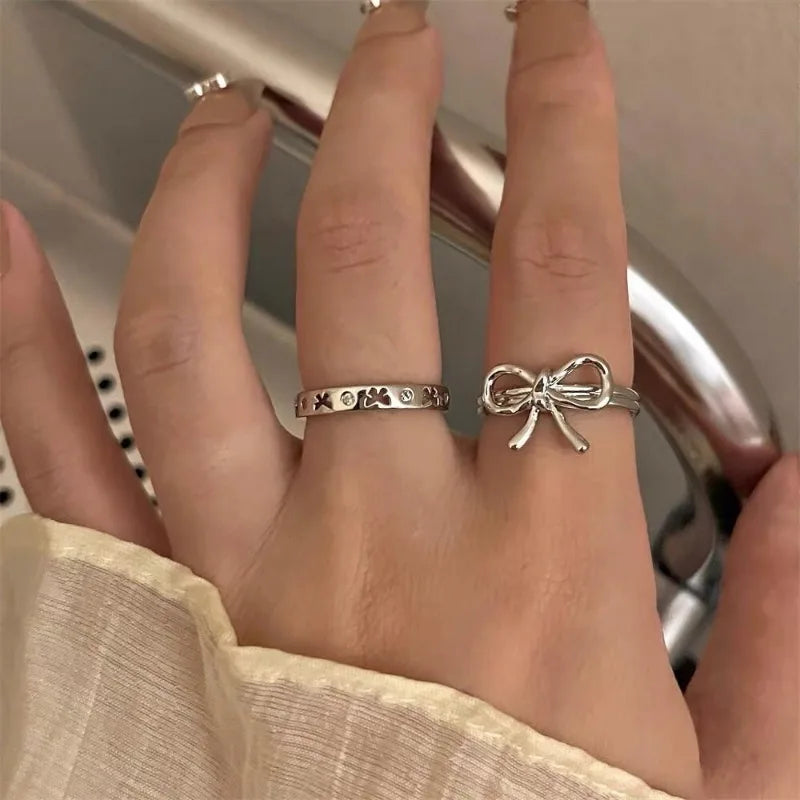 Luxus Zirkon Herz Ringe für Frauen Öffnung Einstellbare Weben Strass Ring Verlobung Hochzeit Schmuck Mode Freundin Geschenke