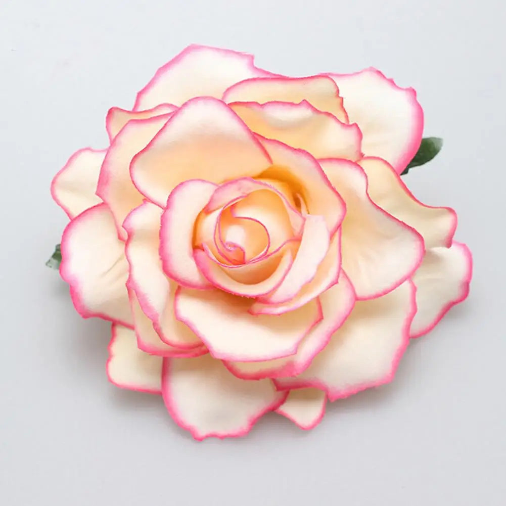 Flamenco Blumen Für Haar DIY Kopfschmuck Für Braut Beflockung Tuch Rote Rose Blume Haarnadel Haar Clip Party Haar Zubehör