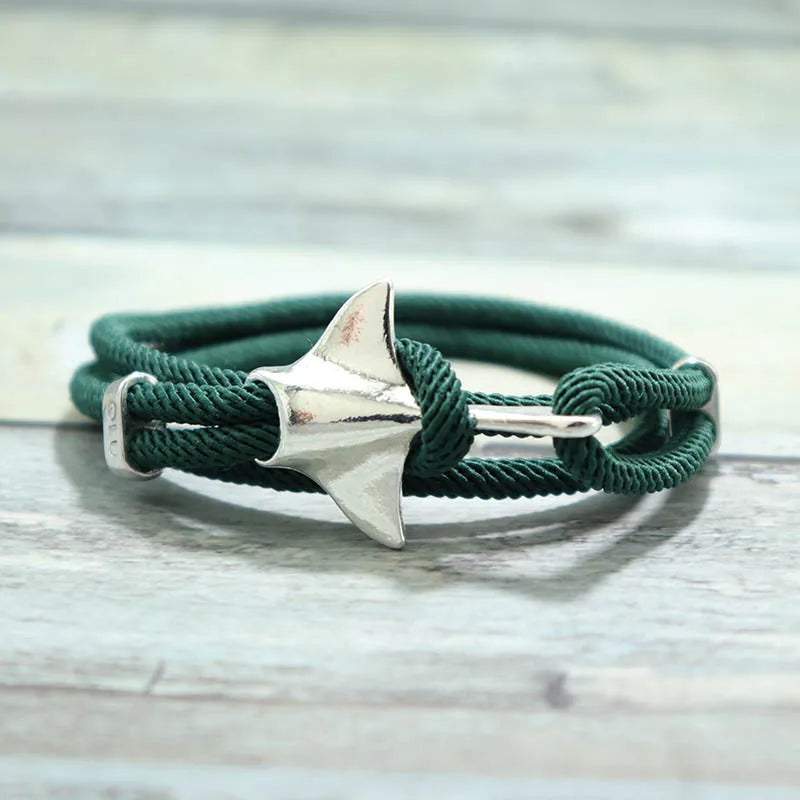 Bohemian Manta Rays Armband Trendy Marine Leben Handgemachte Wrap Braslet Männer Frauen Mulrilayer Seil Braclet Tier Schmuck Armband