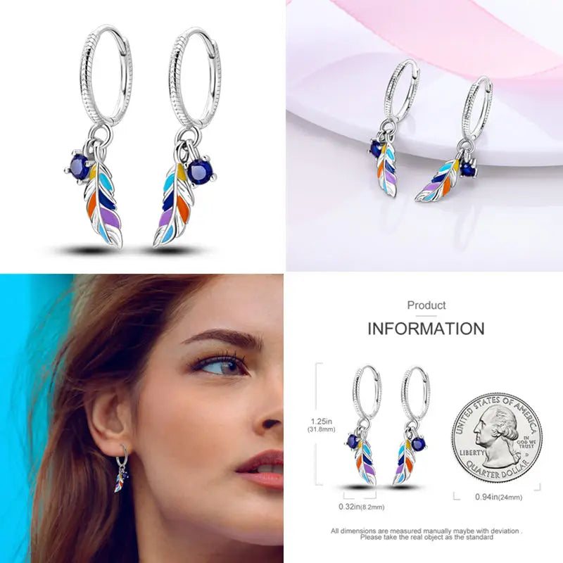 2024 Hotsale Ohrringe aus 925er-Sterlingsilber, Creolen mit Pavé-CZ-U-Form, Zirkon für Frauen, funkelnd, mit Größe, Modellanzeige
