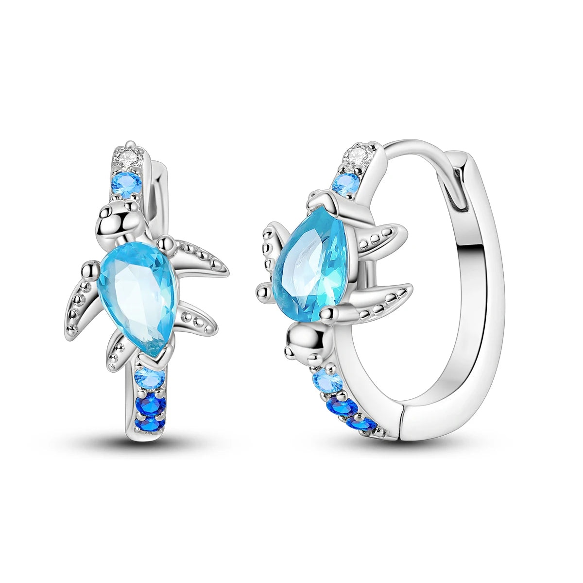 Creolen aus 925er Silber für Damen, Pendientes, Mond, Sonne, Original-Ohrringe, Modeschmuck