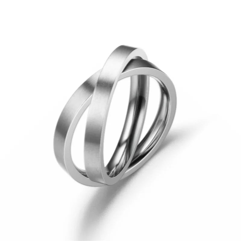 Kristall Angst Relief Spinning Ring Für Paare Edelstahl Frei Drehen Fidget Spinner Metall Ringe Anillo Antiestres