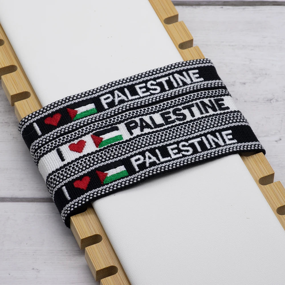 Mode handgewebte Flagge Stickerei Muster Armbänder für Frauen Männer ethnische Armband Schmuck Geschenk