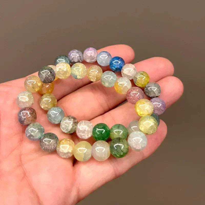 Mode Rosa Kristall Quarz Naturstein Armband Elastische Reiki Healing Energie Strang Armreifen Schmuck Perlen Liebhaber Frau Geschenk