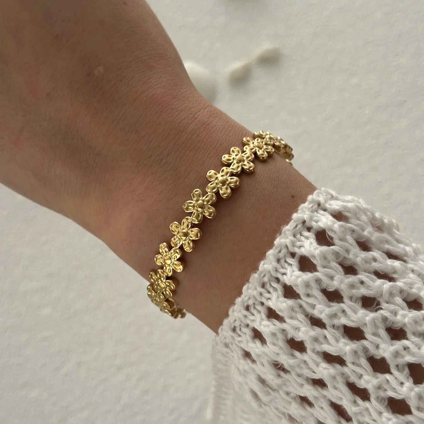 Vintage Übertrieben Breite Manschette Armreif für Frauen Gold Farbe Shell Seestern Blume Edelstahl Armband Strand Party Schmuck