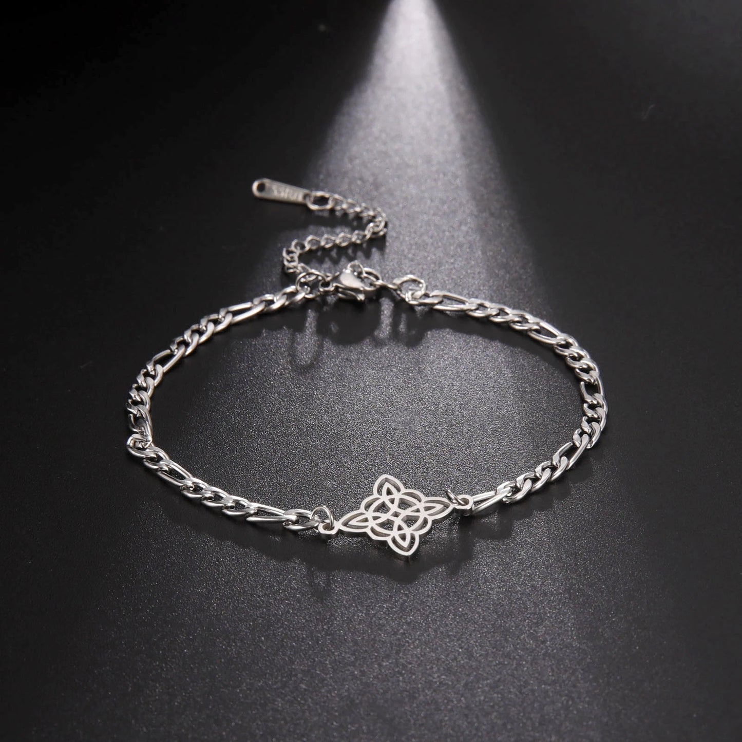 Hexerei Irish Celtic Knot Charms Armbänder Edelstahl Hexenknoten Kette Armband Damen Herren Vintage Liebe Schmuck Geschenke