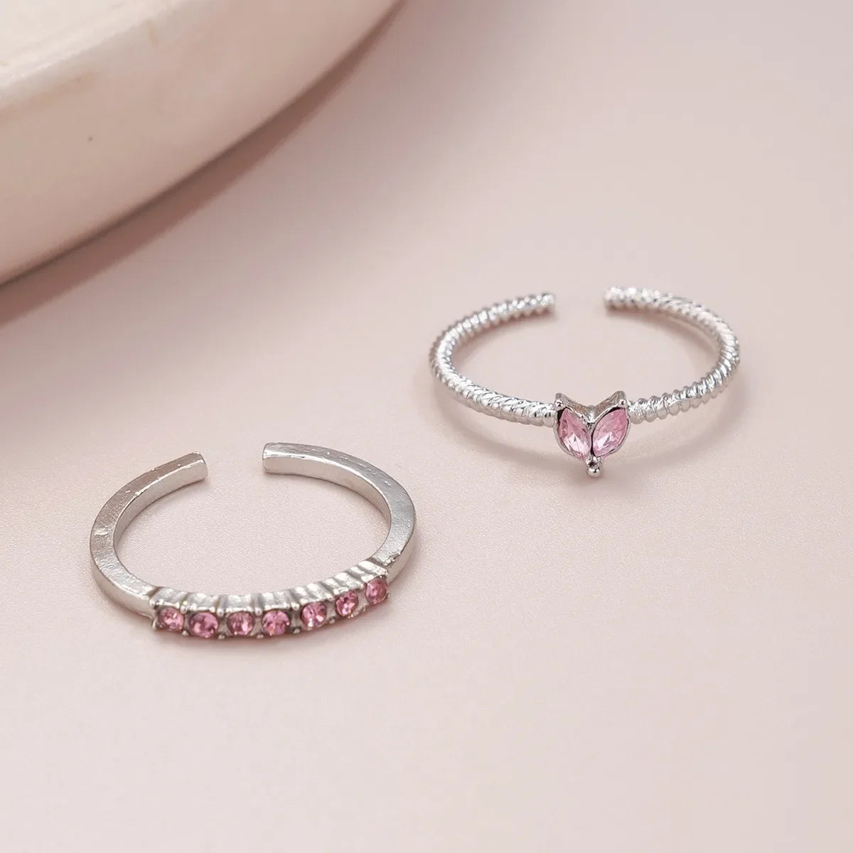 Luxus Zirkon Herz Ringe für Frauen Öffnung Einstellbare Weben Strass Ring Verlobung Hochzeit Schmuck Mode Freundin Geschenke